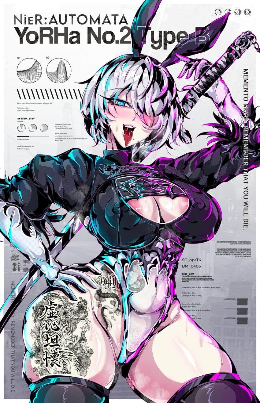 Yorha 2B Nier Automata Poster