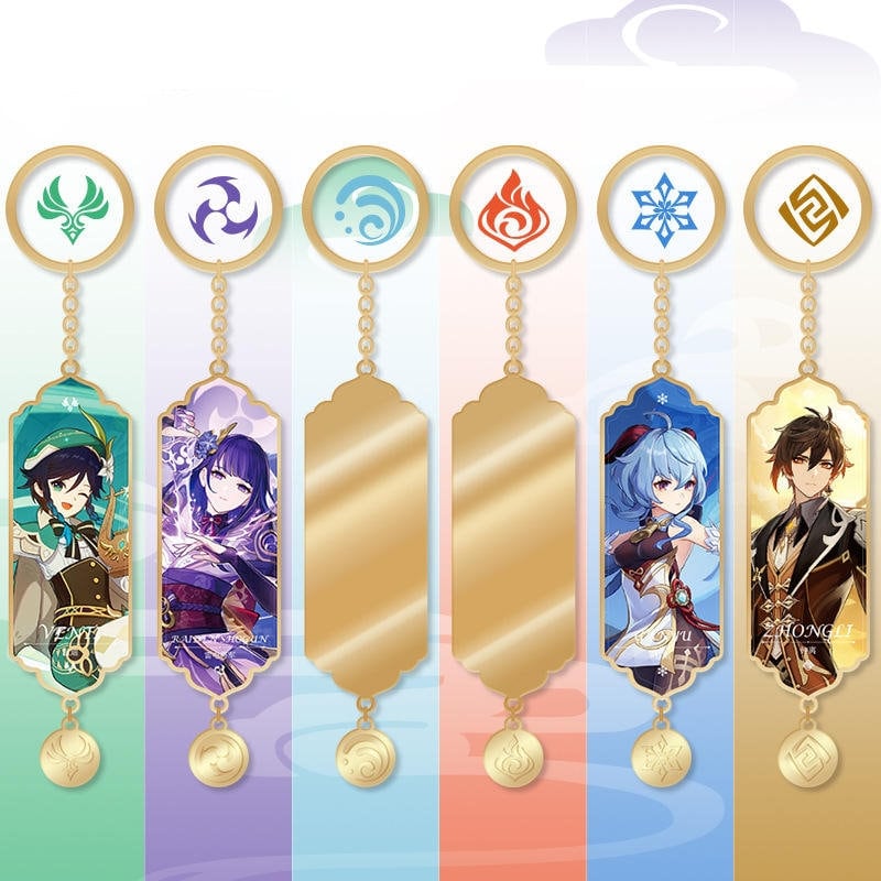 Genshin Impact Keychains/Bookmarks